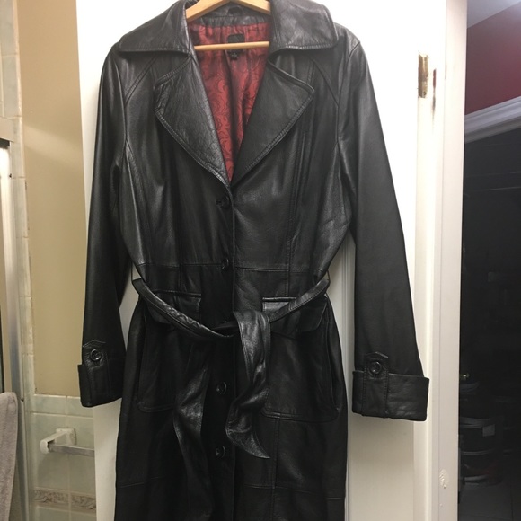 Women’s Wilson’s Leather Trench-Style Coat - Picture 1 of 10